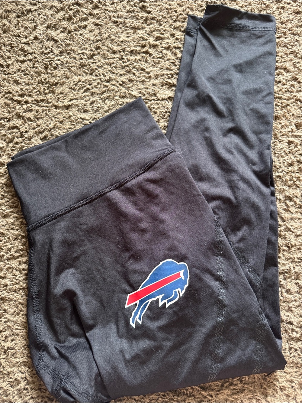 NFL Buffalo Bills Leggings with Blue and Red Team Logo